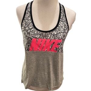 Nike Razor Back Tank Top Women’s Size Medium Black & Neon Pink Sleeveless NWT